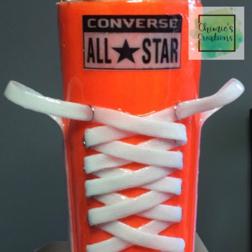 Orange converse tumbler 20oz.
